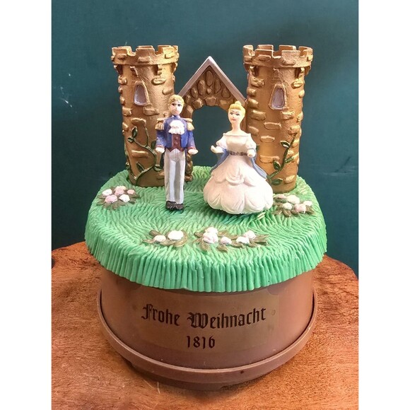 Vintage 1995 Byers Choice Nutcracker Drosselmeier Music Box 4"x3.5"x3.25" Works! - Picture 1 of 6